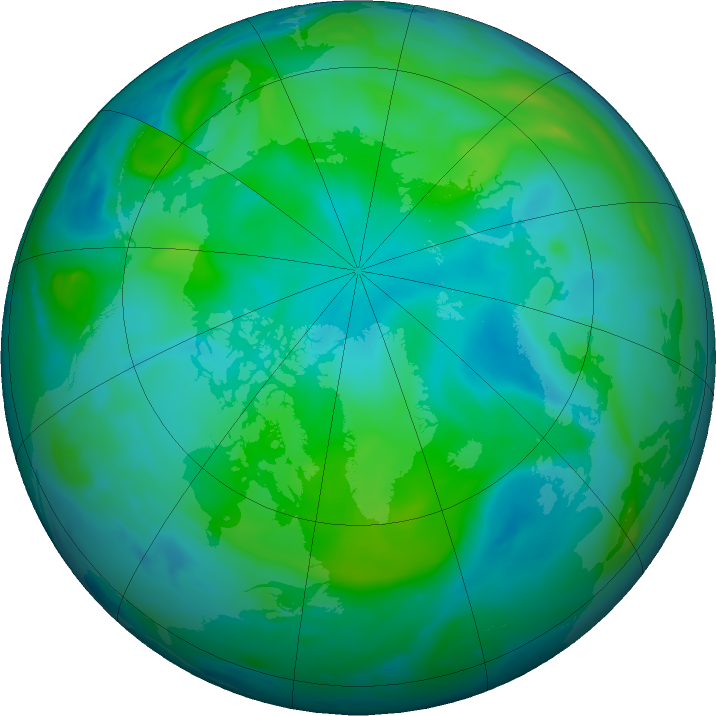 Arctic ozone map for 11 September 2019